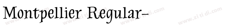 Montpellier Regular字体转换
